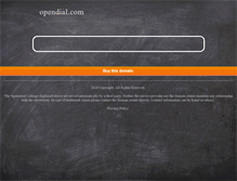 Tablet Screenshot of opendial.com